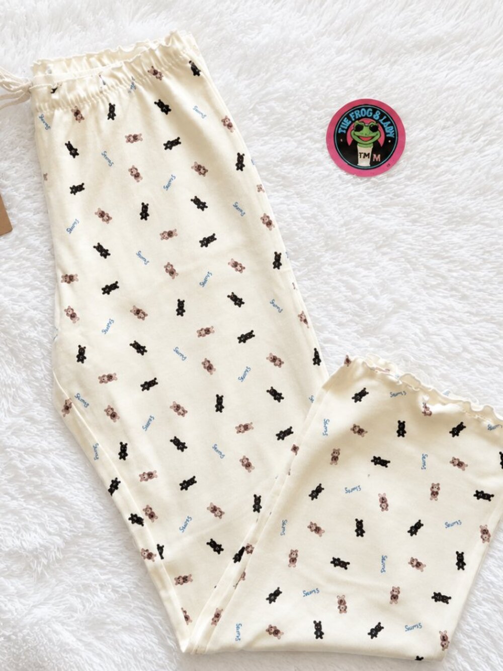 ✨ NWT SKIMS Limited Edition Marble Sheep Bunny Pointelle Lounge Set S/M - Picture 9 of 11